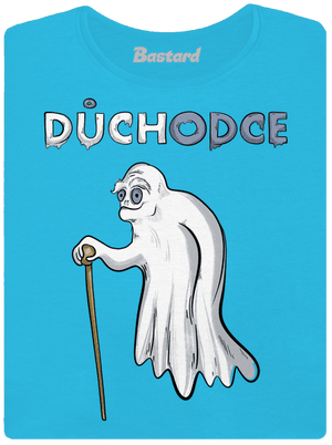 Duch důchodce dámské tričko s lemem Blue Atol