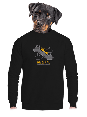 unisex mikina bez kapuce