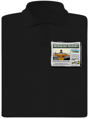 Rybářské noviny pánská polokošile Black