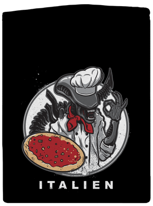 Italien pánská mikina na zip Black