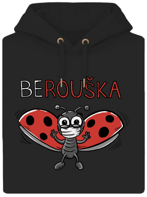 Berouška unisex mikina premium Dark Black