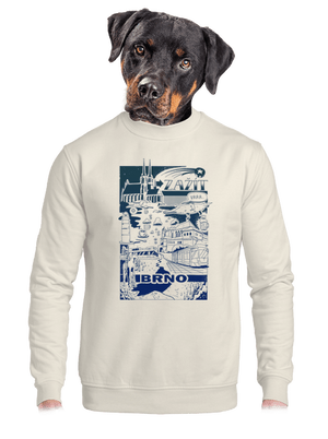 unisex mikina bez kapuce