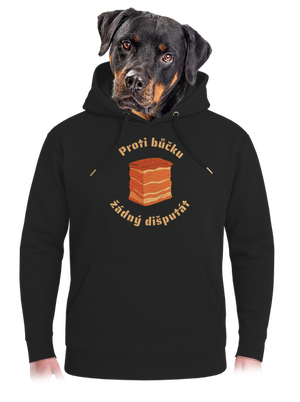Proti bůčku žádný dišputát unisex mikina premium Dark Black