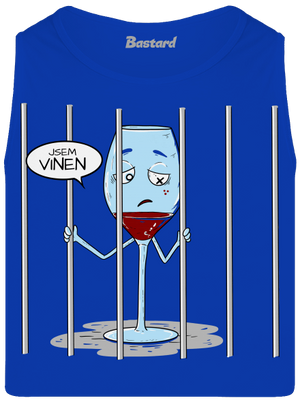 Jsem vinen pánské tílko Royal Blue