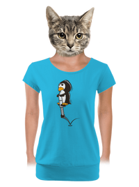 dámské tričko s lemem