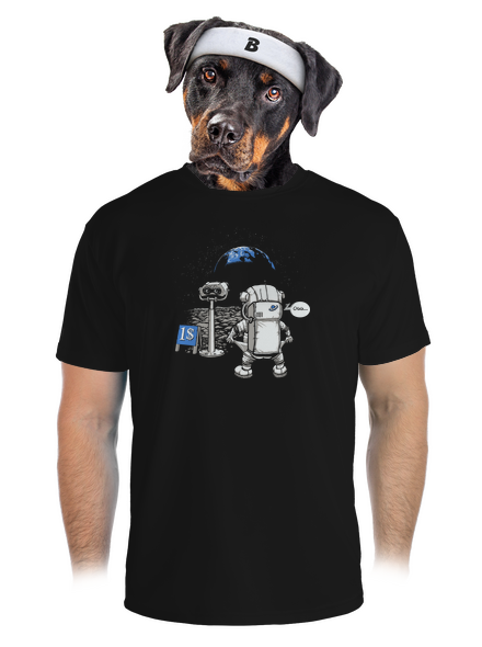 Kosmonaut pánské sportovní tričko Black