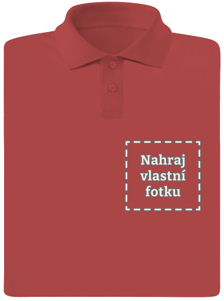 Vlastní potisk pánská polokošile Burgundy