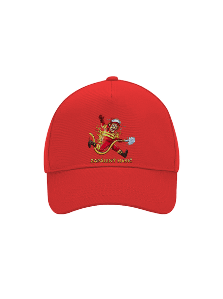 Zapálený hasič a hasička kšiltovka baseballka Classic Red