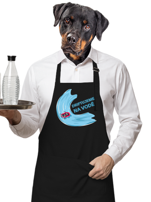 Driftujeme na vodě zástěra Black