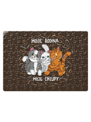 Moje rodina puzzle White