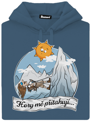 Hory mě přitahují dámská mikina klokanka Denim