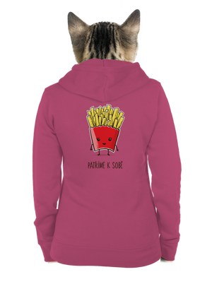 Patříme k sobě dámská mikina na zip Magenta