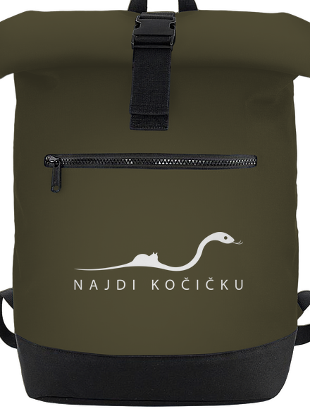Najdi kočičku batoh Military Green