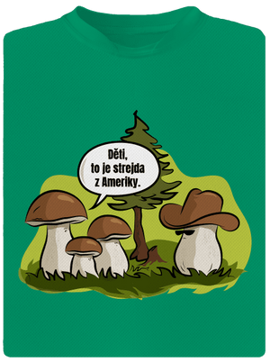 Strejda z Ameriky dětské sportovní tričko Kelly Green Mal