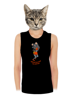 Myška dámské tílko volné Black