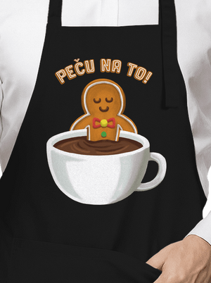 Peču na to! zástěra Black