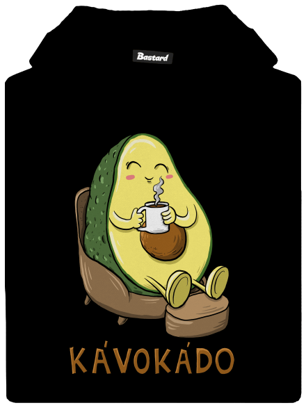 Kávokádo dětská mikina klokanka Black
