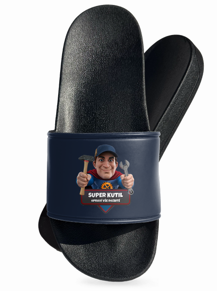 Super táta pantofle Navy
