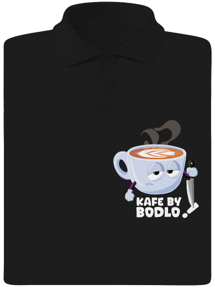Kafe by bodlo pánská polokošile Black