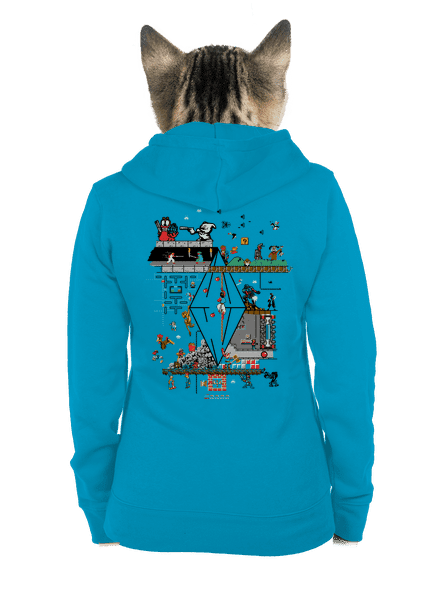 Zapaříme dámská mikina na zip Blue Atol