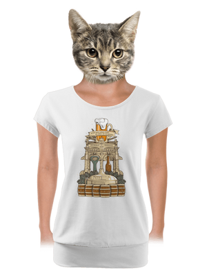 dámské tričko s lemem