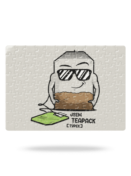 Čajový týpek puzzle White