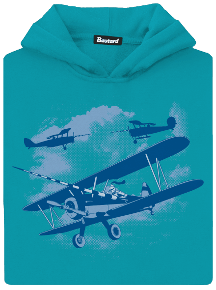 Rytíři nebes dětská mikina klokanka Hawaiian Blue