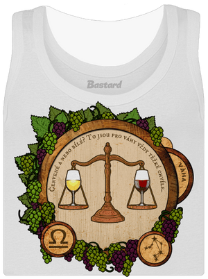 Vinný horoskop: Váha dámské tílko klasické White