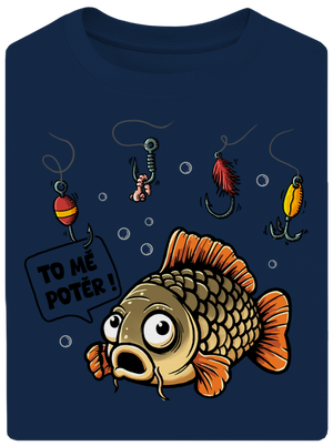 To mě potěr unisex tričko oversized Midnight Blue