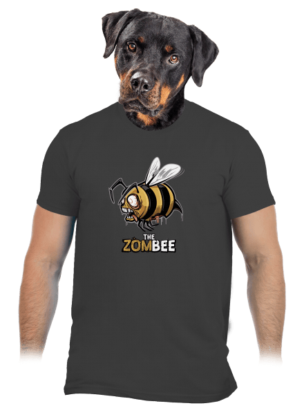 ZomBee - žlutá pánské tričko Dark Grey