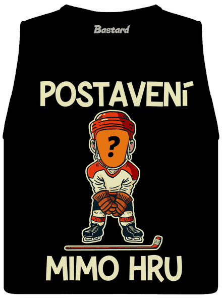 Postavení mimo hru dámské tílko volné Black