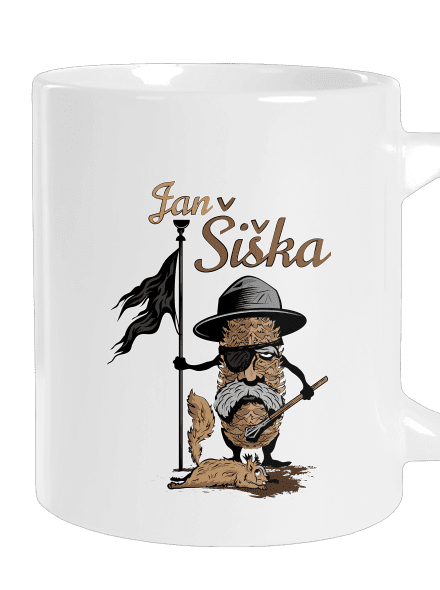 Jan Šiška velký hrnek White