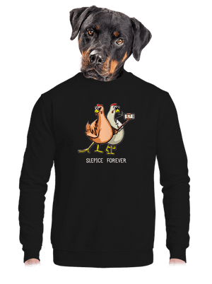 unisex mikina bez kapuce