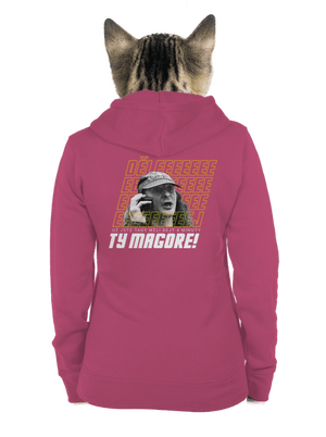 B18: Jiří Kára dámská mikina na zip Magenta