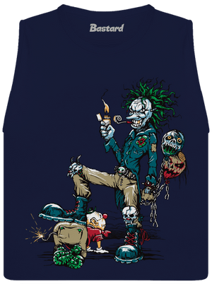 Evil Clown dámské tílko volné Navy