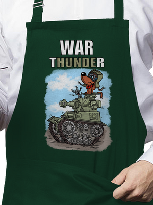 War Hunde zástěra Bottle Green