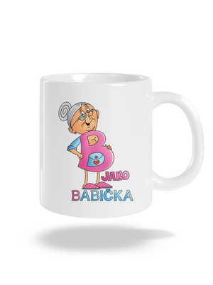 B jako babička klasický hrnek White