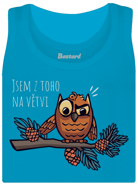 Jsem na větvi dámské tílko klasické Blue Atol