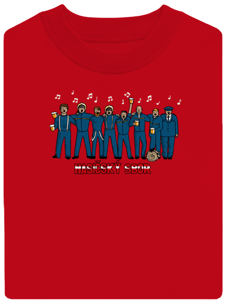 Hasičský sbor unisex mikina bez kapuce Red