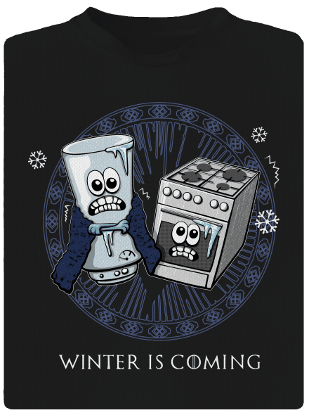 Winter is coming dětské sportovní tričko Black