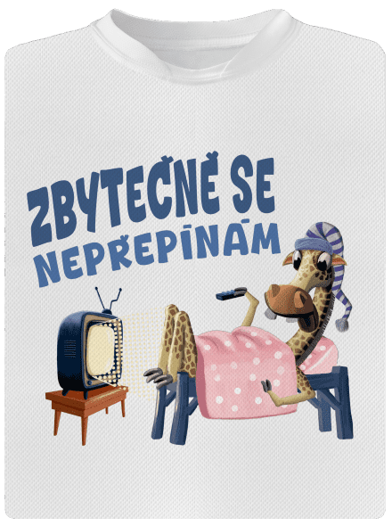 Zbytečně se nepřepínám dětské sportovní tričko White