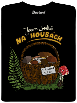 Na houbách dětské tričko Black