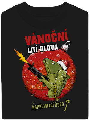 Vánoční lití olova unisex mikina bez kapuce Black