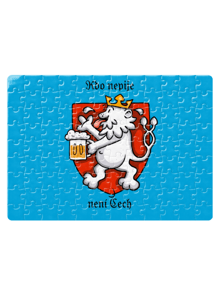 Kdo nepije, není Čech puzzle White