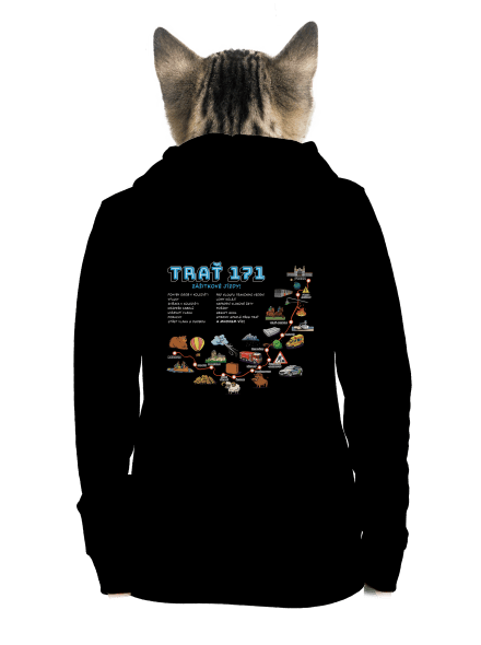 Trať 171 dámská mikina na zip Black