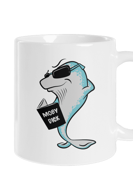 Moby Dick klasický hrnek White