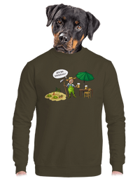 unisex mikina bez kapuce