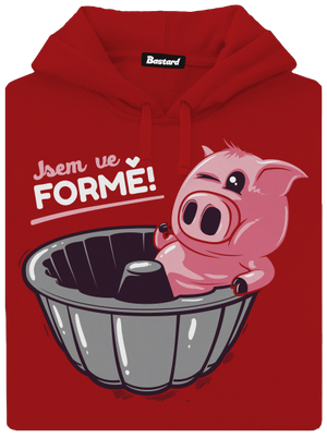 Ve formě dámská mikina klokanka Red Mal