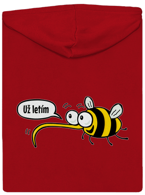 Chci už jen tebe pánská mikina na zip Red