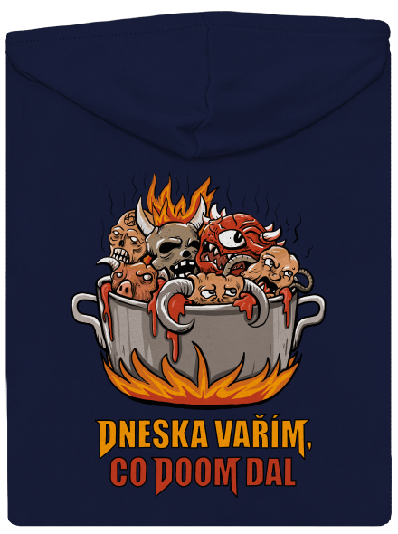 Co Doom dal pánská mikina na zip Navy